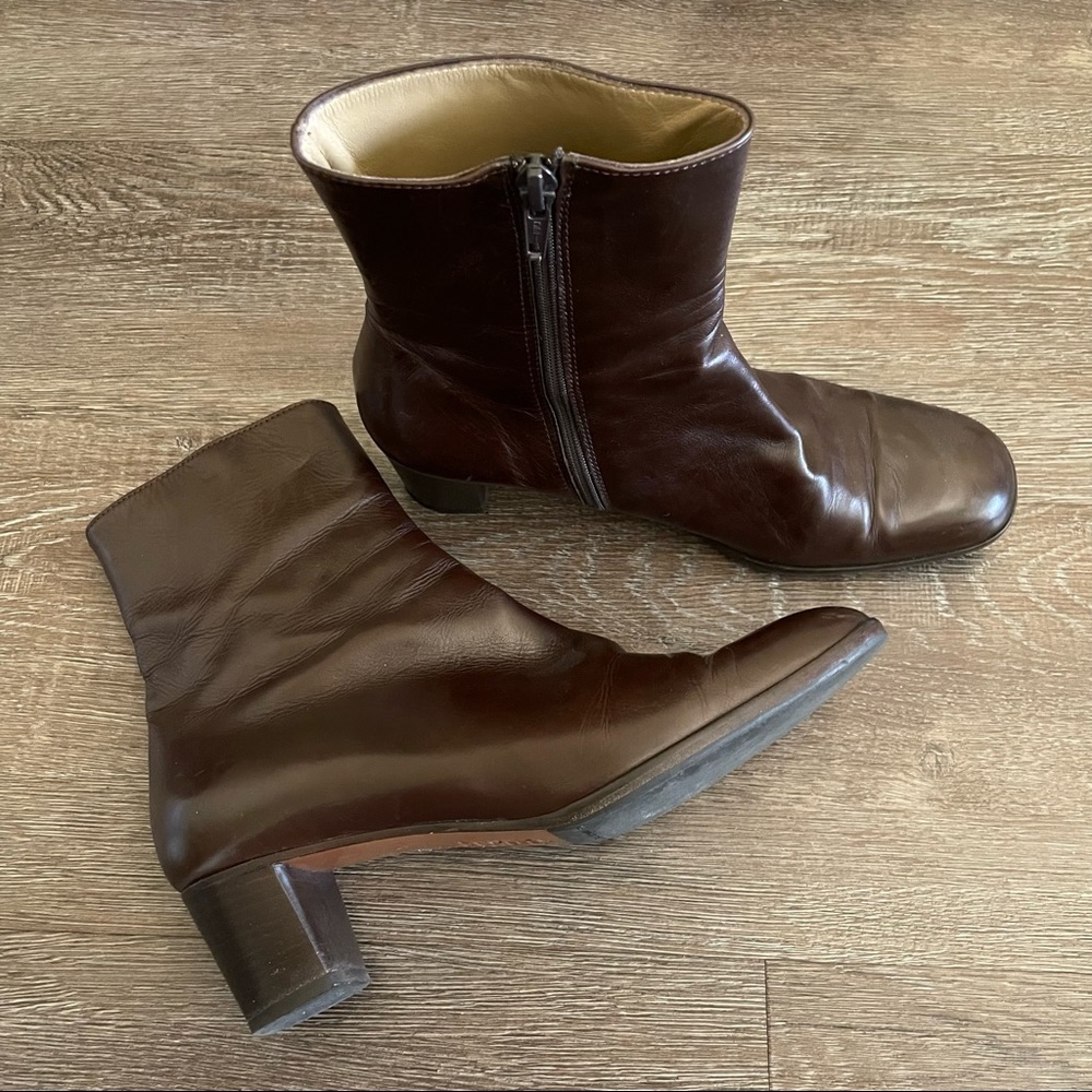 Varda Brown Italian Leather Boots